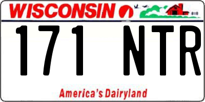 WI license plate 171NTR