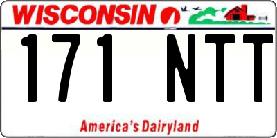 WI license plate 171NTT