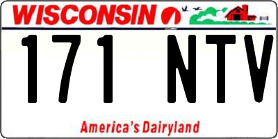 WI license plate 171NTV