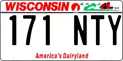 WI license plate 171NTY