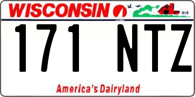 WI license plate 171NTZ