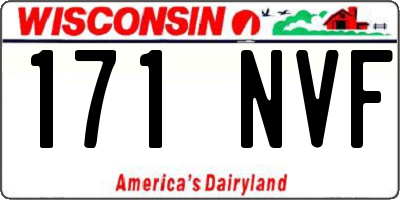 WI license plate 171NVF