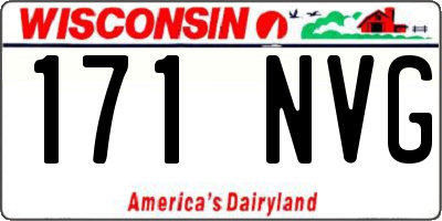 WI license plate 171NVG