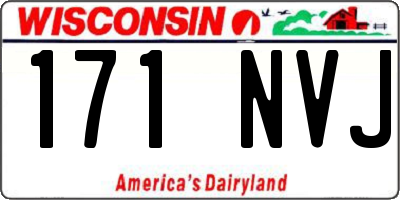 WI license plate 171NVJ