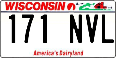WI license plate 171NVL
