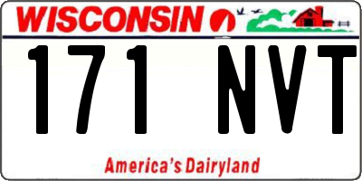 WI license plate 171NVT
