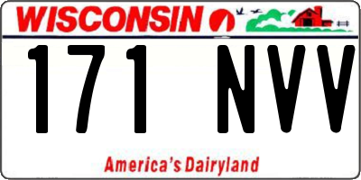 WI license plate 171NVV