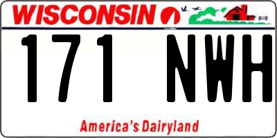 WI license plate 171NWH