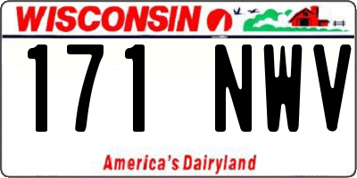 WI license plate 171NWV