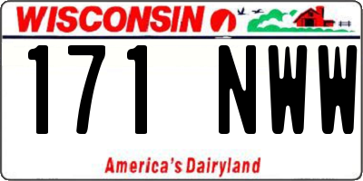 WI license plate 171NWW