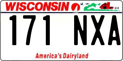 WI license plate 171NXA