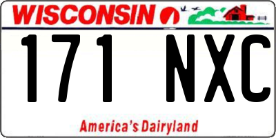 WI license plate 171NXC