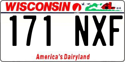 WI license plate 171NXF