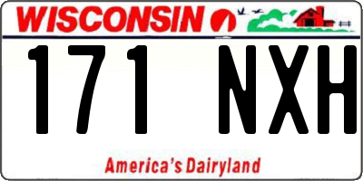 WI license plate 171NXH