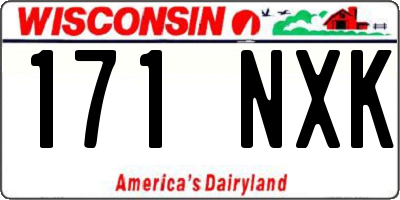 WI license plate 171NXK
