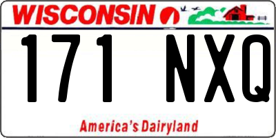 WI license plate 171NXQ