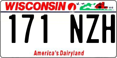 WI license plate 171NZH