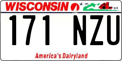 WI license plate 171NZU