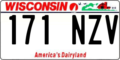 WI license plate 171NZV