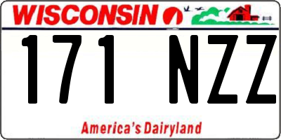 WI license plate 171NZZ