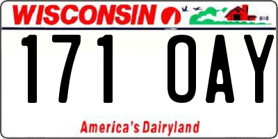 WI license plate 171OAY