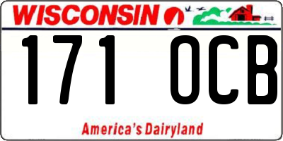 WI license plate 171OCB