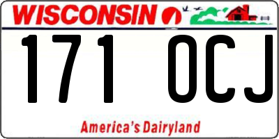 WI license plate 171OCJ