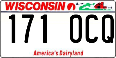 WI license plate 171OCQ