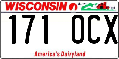 WI license plate 171OCX