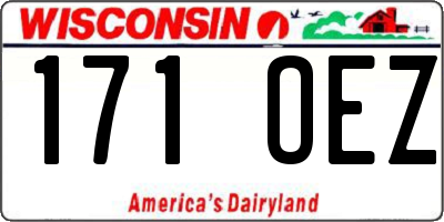 WI license plate 171OEZ