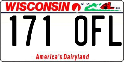 WI license plate 171OFL