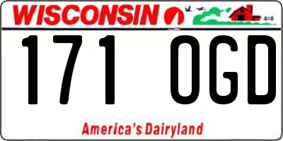 WI license plate 171OGD