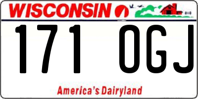 WI license plate 171OGJ