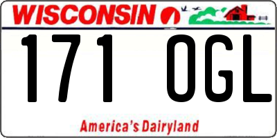 WI license plate 171OGL