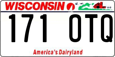 WI license plate 171OTQ