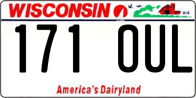 WI license plate 171OUL