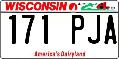 WI license plate 171PJA