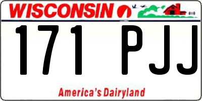 WI license plate 171PJJ