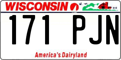 WI license plate 171PJN
