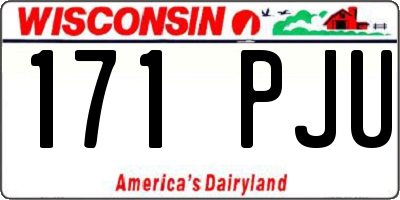 WI license plate 171PJU