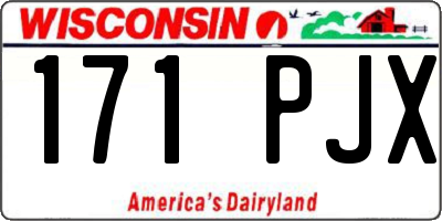 WI license plate 171PJX