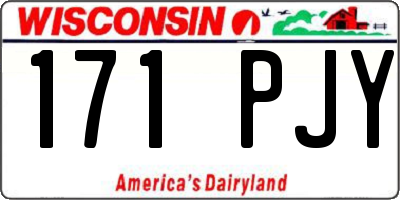 WI license plate 171PJY