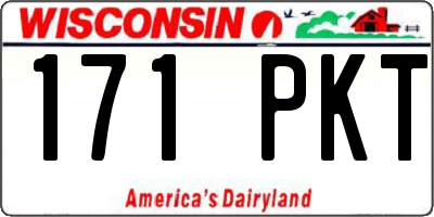 WI license plate 171PKT