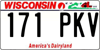 WI license plate 171PKV