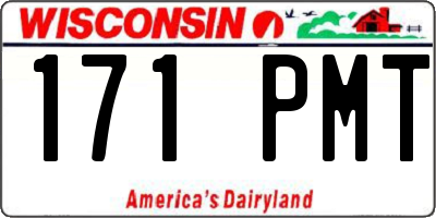 WI license plate 171PMT