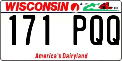 WI license plate 171PQQ
