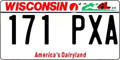 WI license plate 171PXA