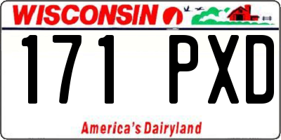 WI license plate 171PXD