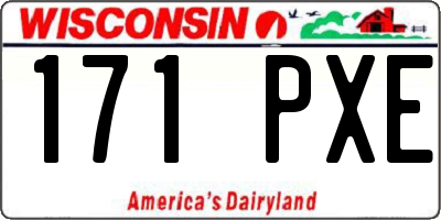 WI license plate 171PXE