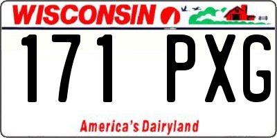 WI license plate 171PXG